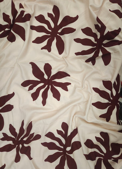 Modal Linen Statement Floral Fabric