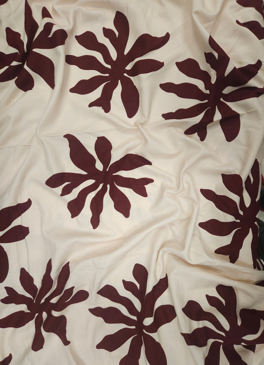 Modal Linen Statement Floral Fabric