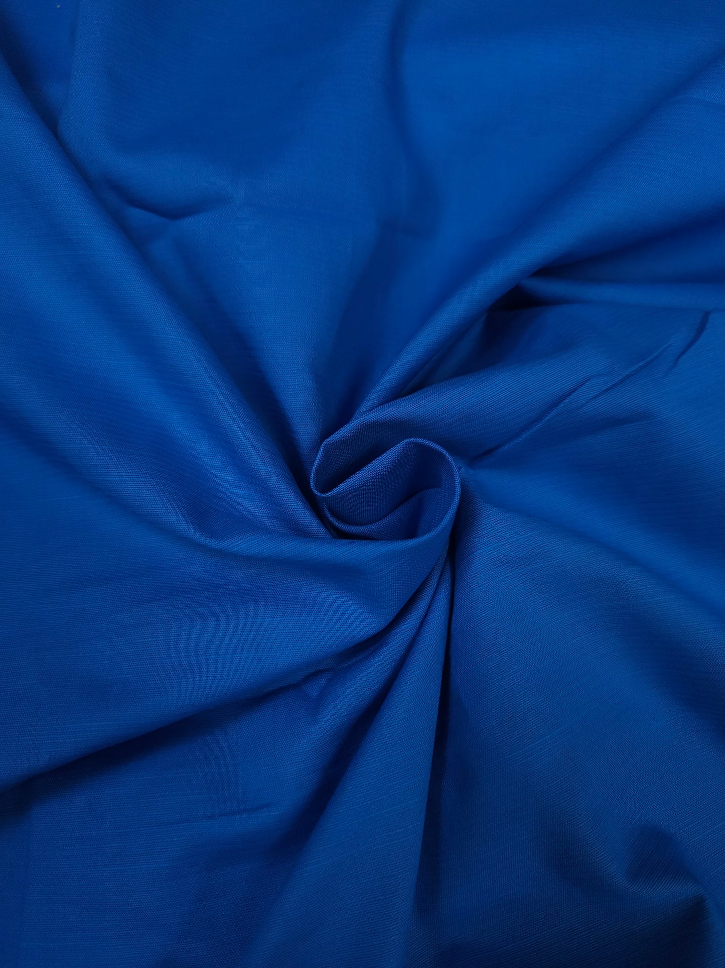 Dark Powder Blue Pure Linen Fabric