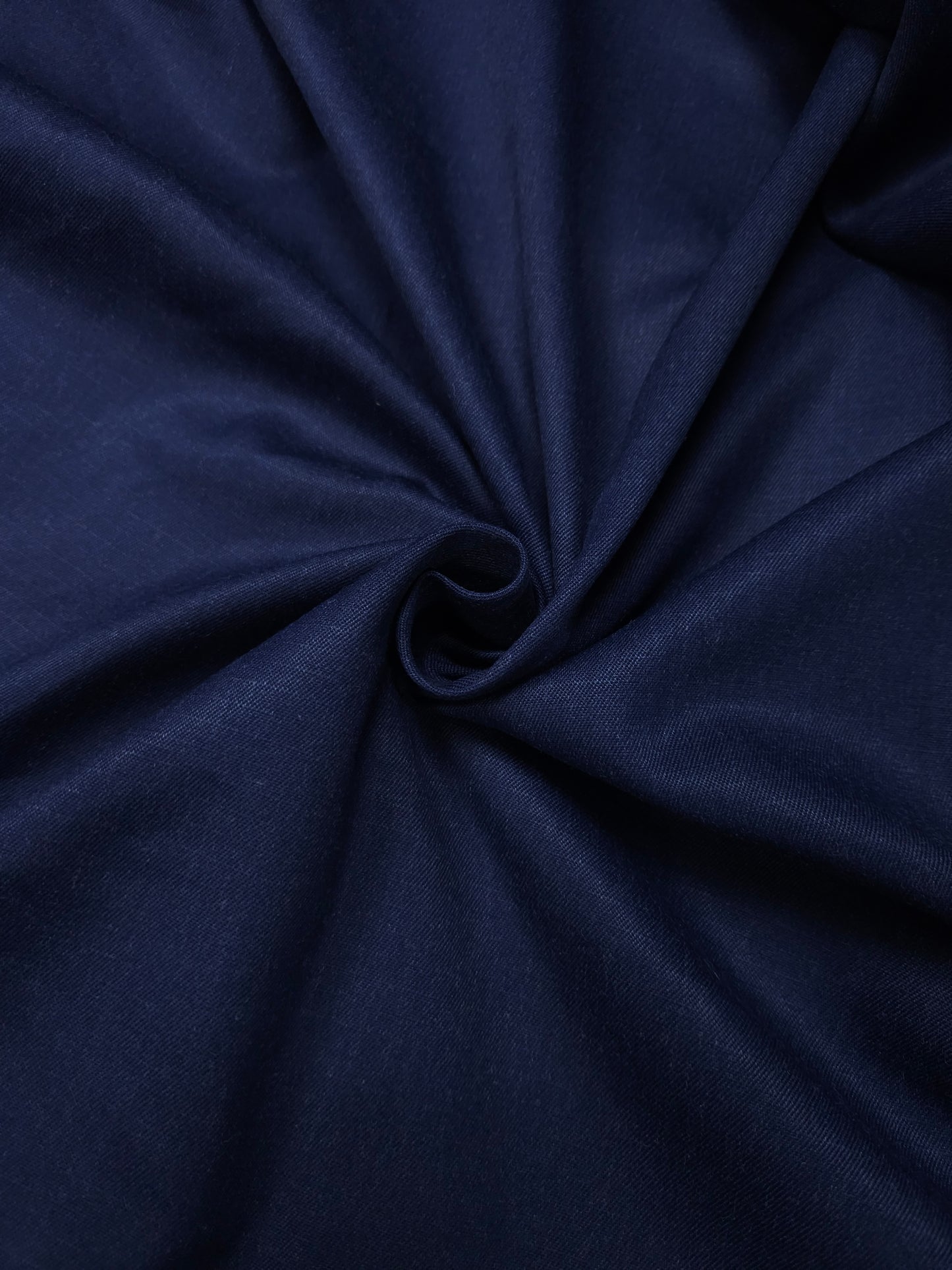 Luxury Deep Navy Linen Fabric