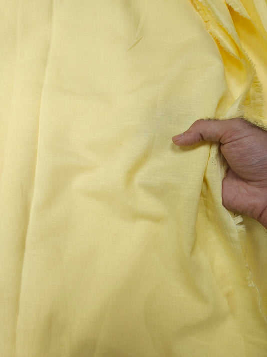 Luxury Soft Lemon Yellow Linen Fabric
