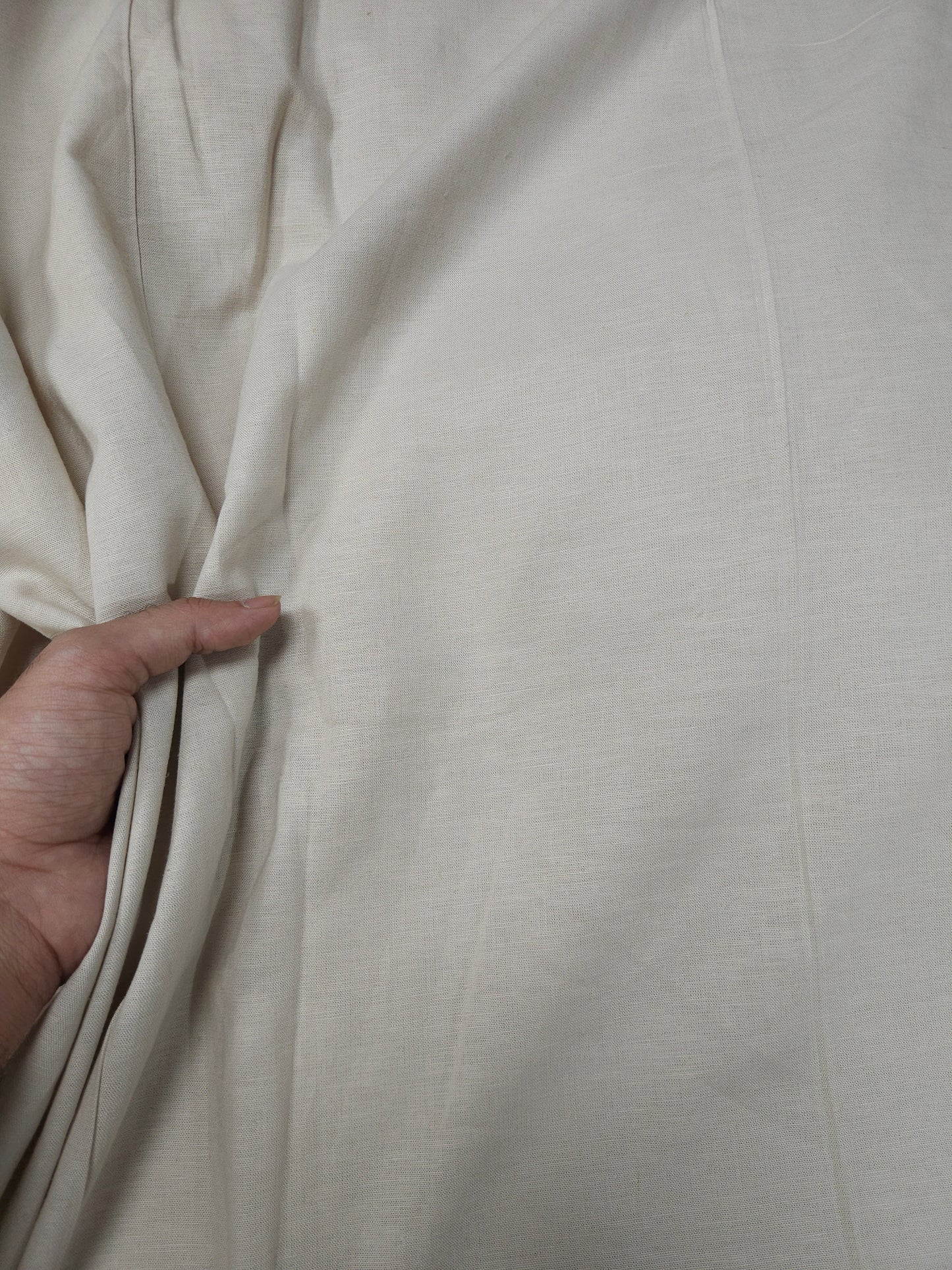 Premium Ivory Linen Cotton Fabric