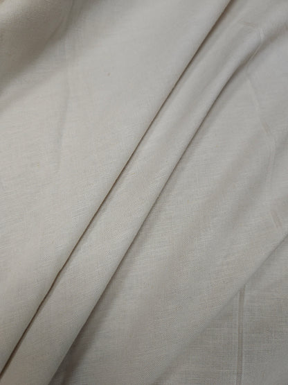 Premium Ivory Linen Cotton Fabric