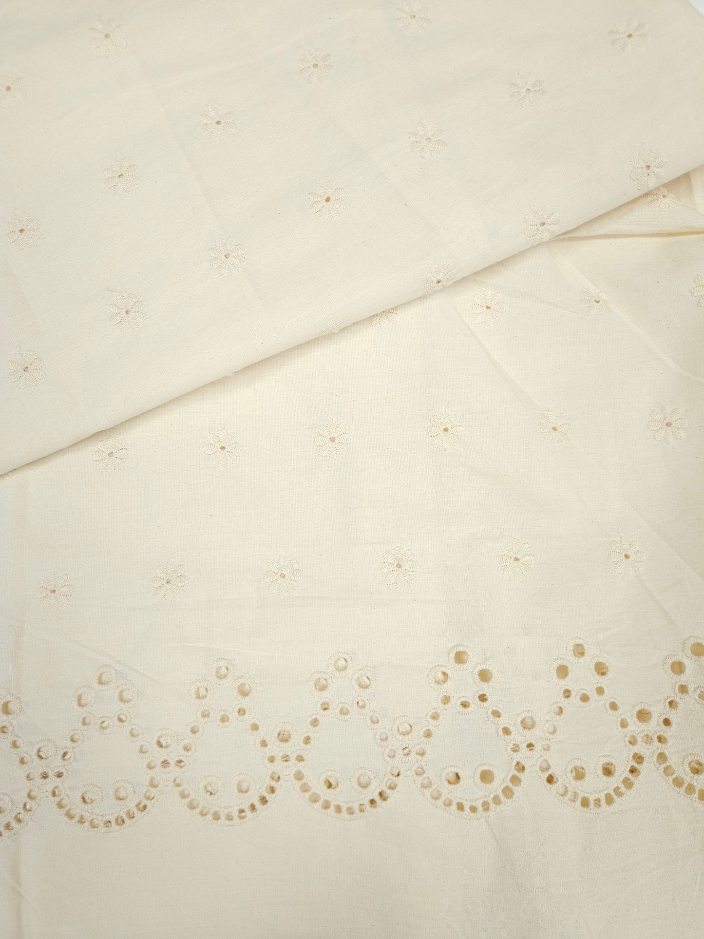 Premium Cotton Suit Set Fabric Pink Printed Top with White Chikankari Bottom