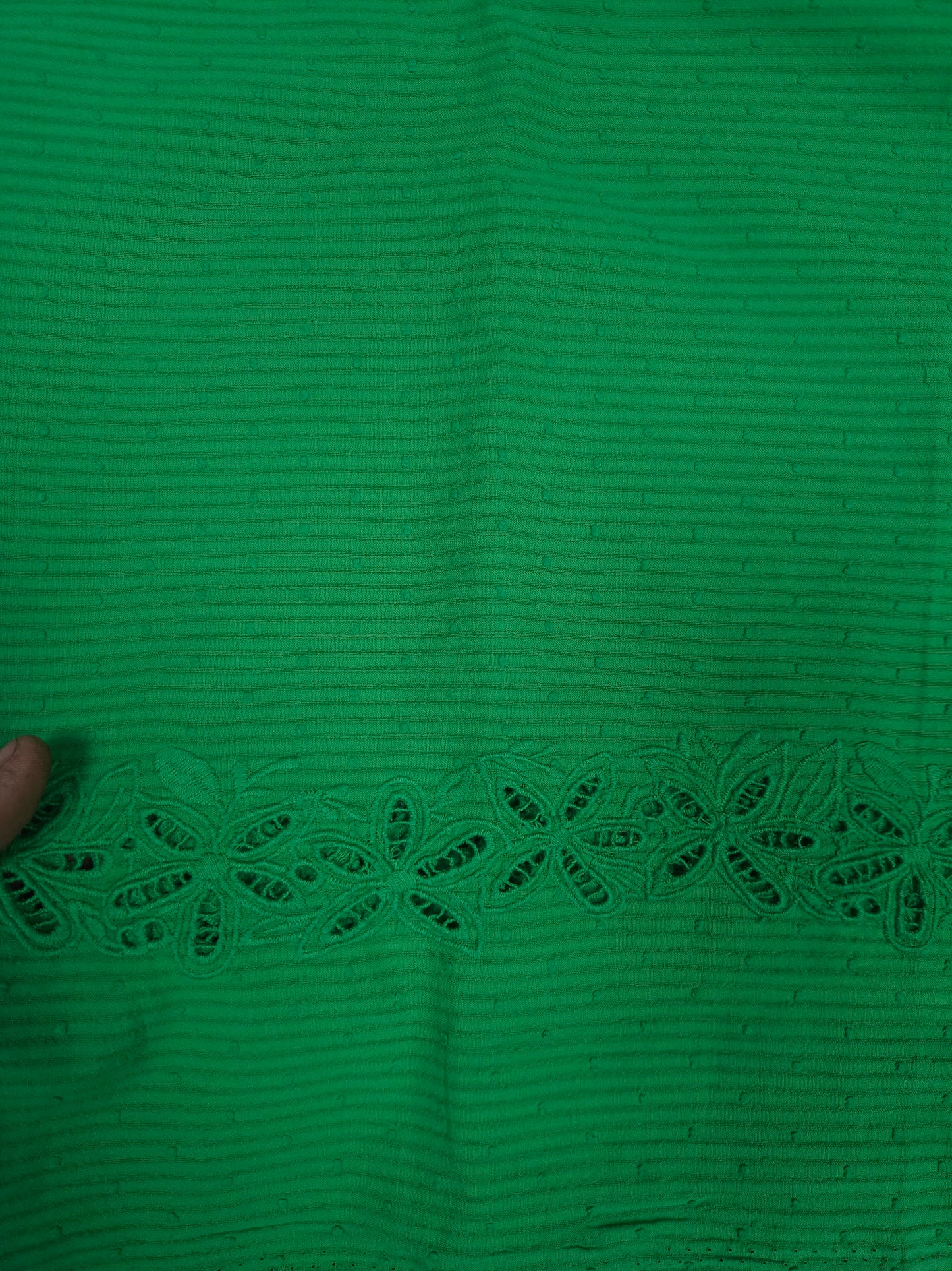 Designer Modal Rayon Floral Suit Material Schiffli Bottom