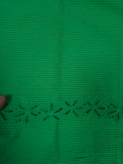 Designer Modal Rayon Floral Suit Material Schiffli Bottom