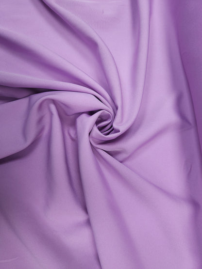 Premium Lavender Banana Crepe Lycra Fabric