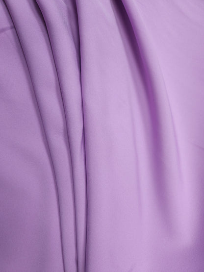 Premium Lavender Banana Crepe Lycra Fabric