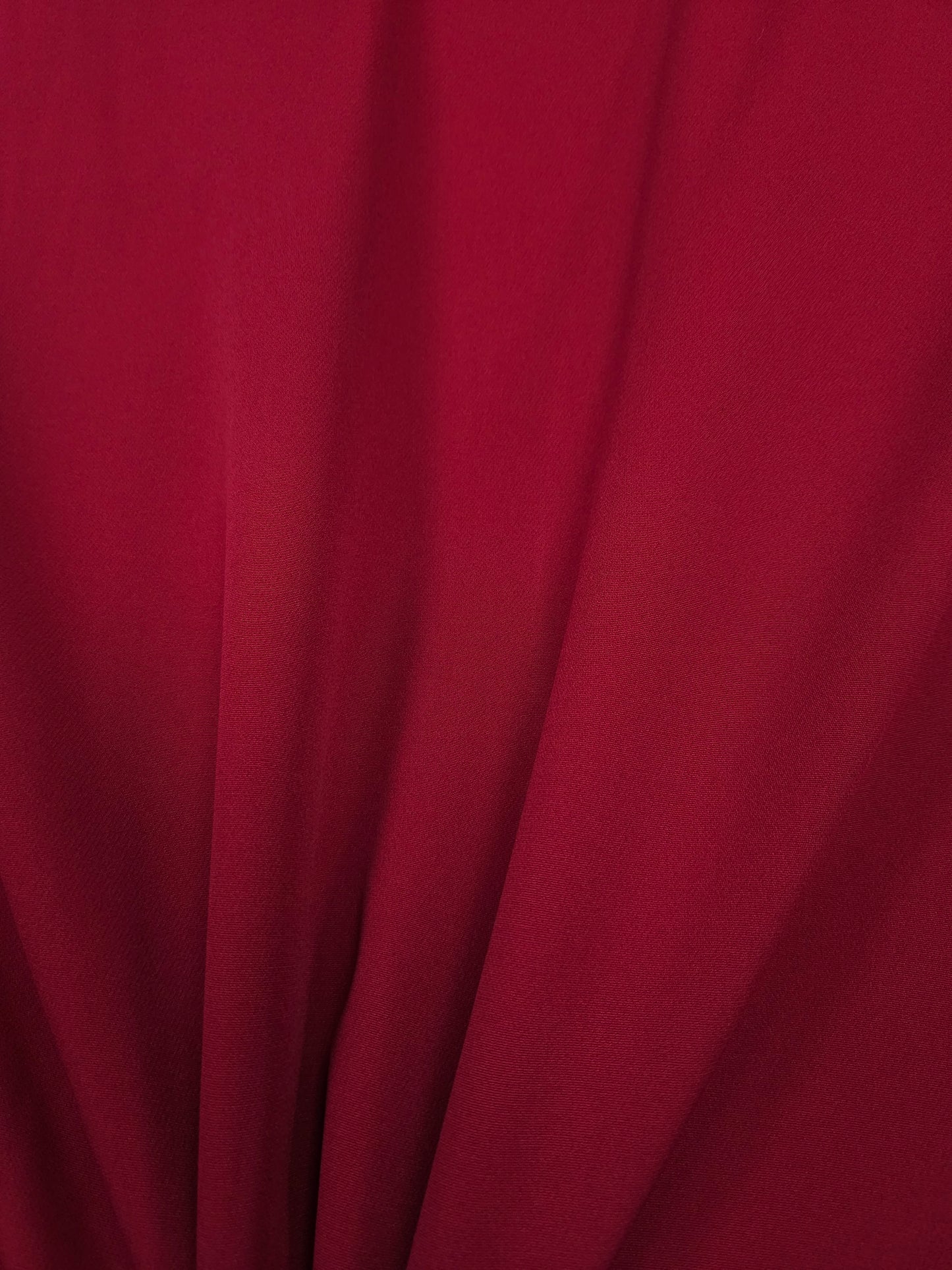 Elegant Maroon Plain Banana Crepe lycra Fabric