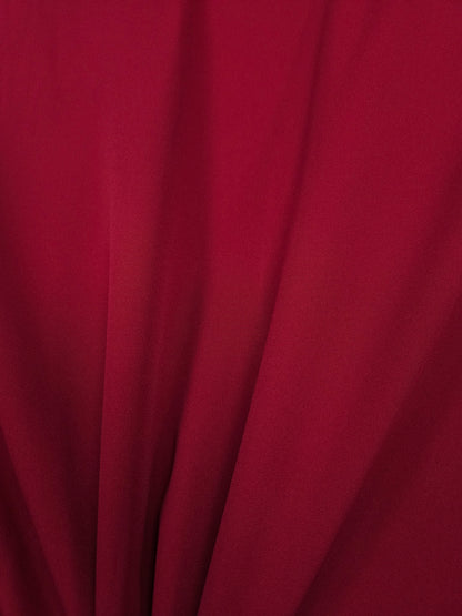 Elegant Maroon Plain Banana Crepe lycra Fabric