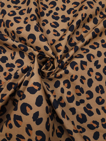 Leopard 100% cotton Suit Set with Chikan bottom