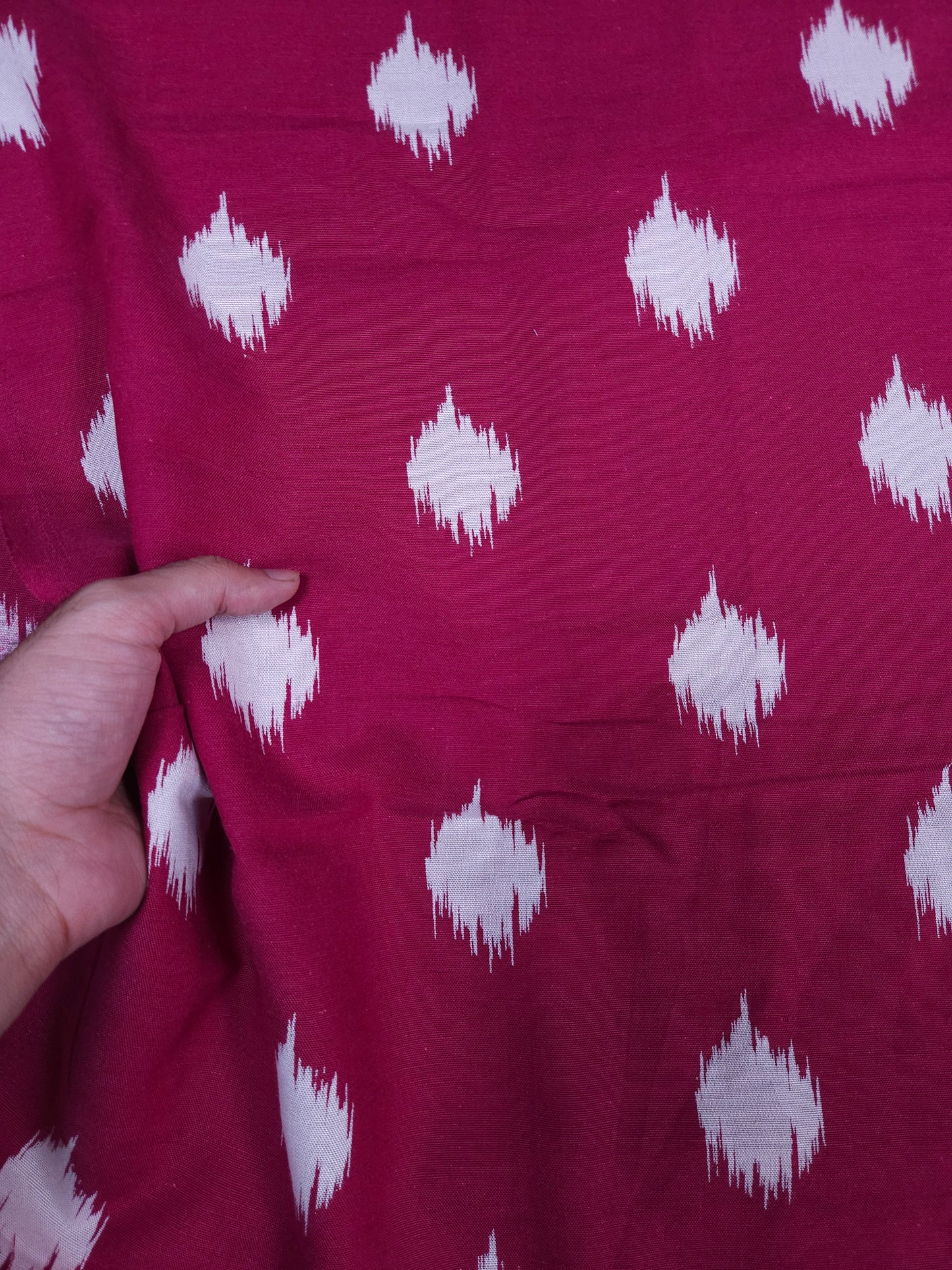 Pink Pearl Ikhat cotton Suit Set