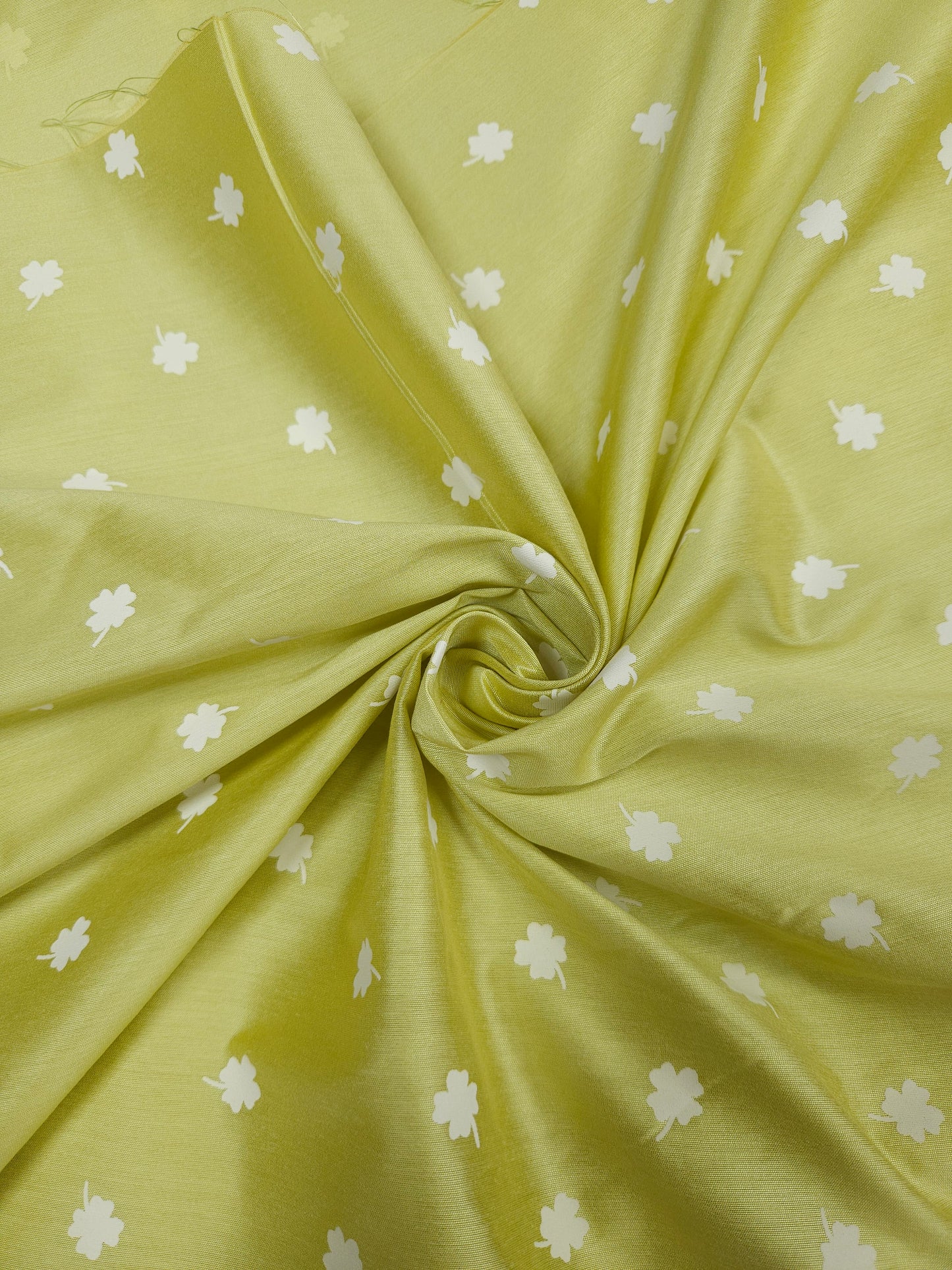 Ghiya Green Floral Cotton Silk Suit Set With Chinon Dupatta