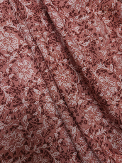 Vintage Rose Linen Blend Fabric