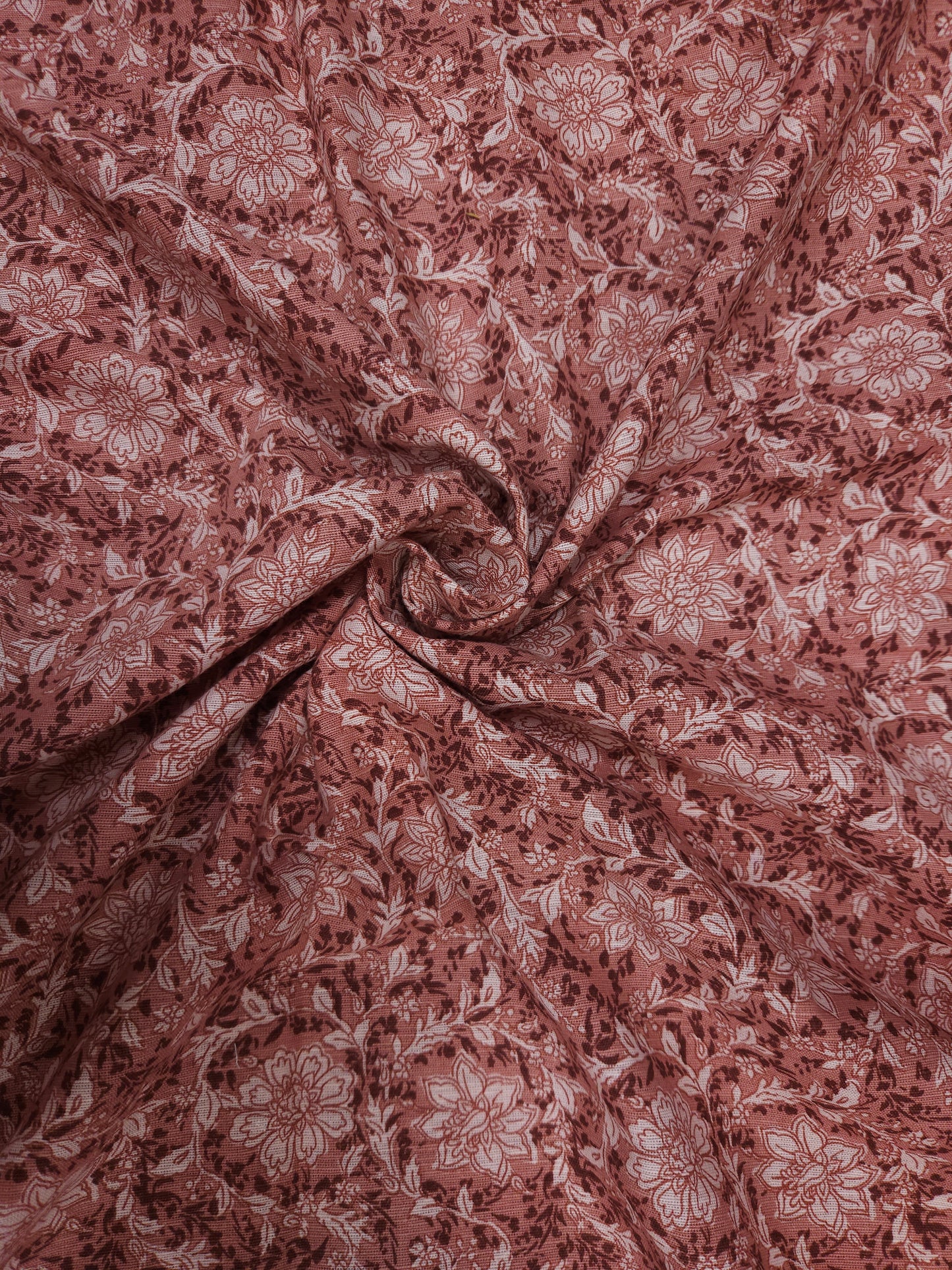 Vintage Rose Linen Blend Fabric