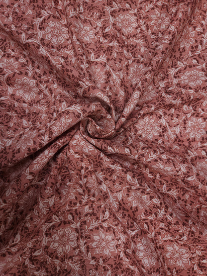 Vintage Rose Linen Blend Fabric
