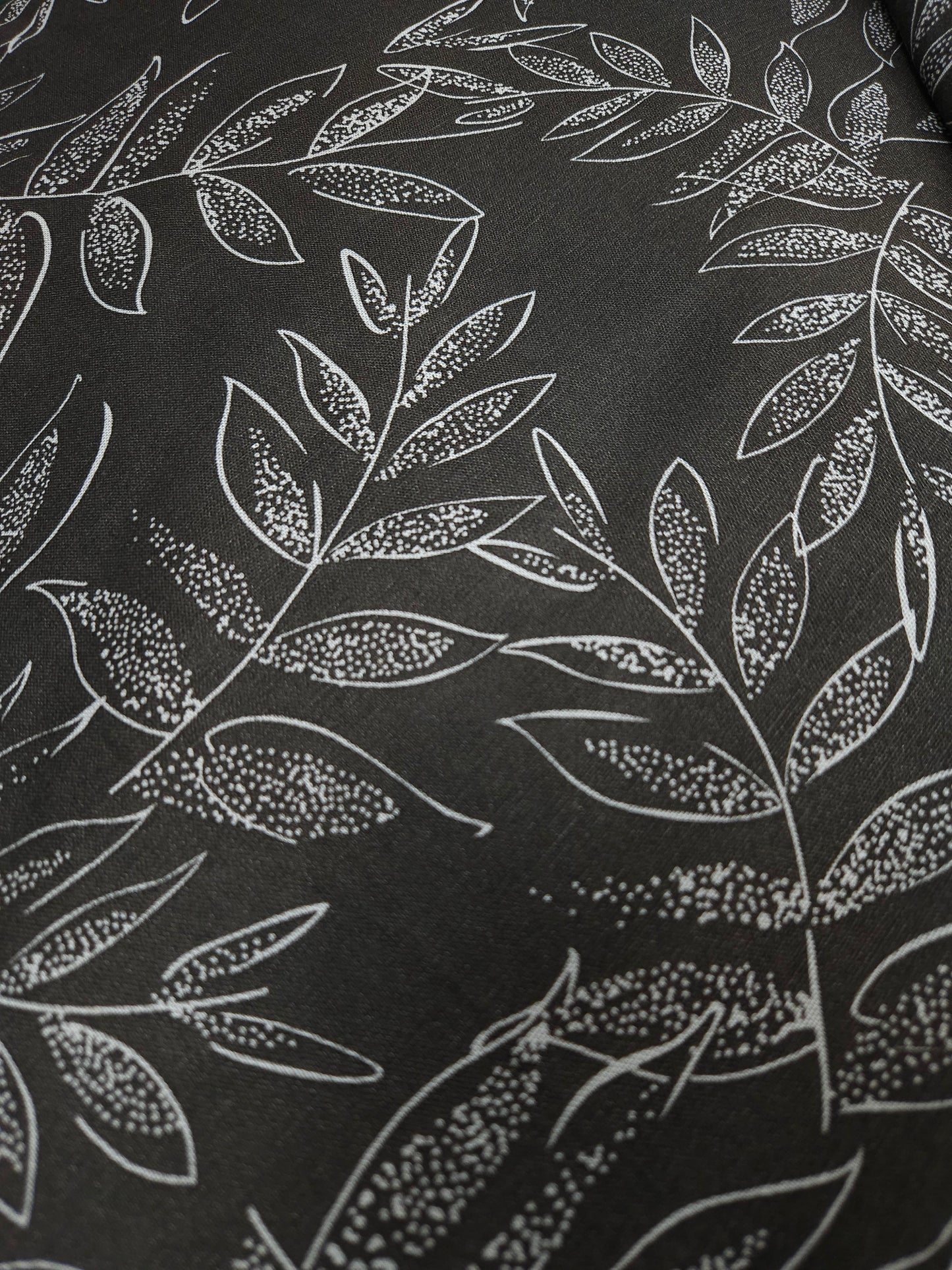 White Leaf Whisper Blend Fabric