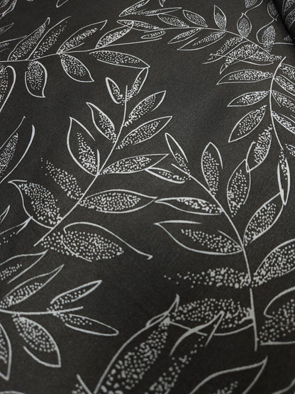 White Leaf Whisper Blend Fabric