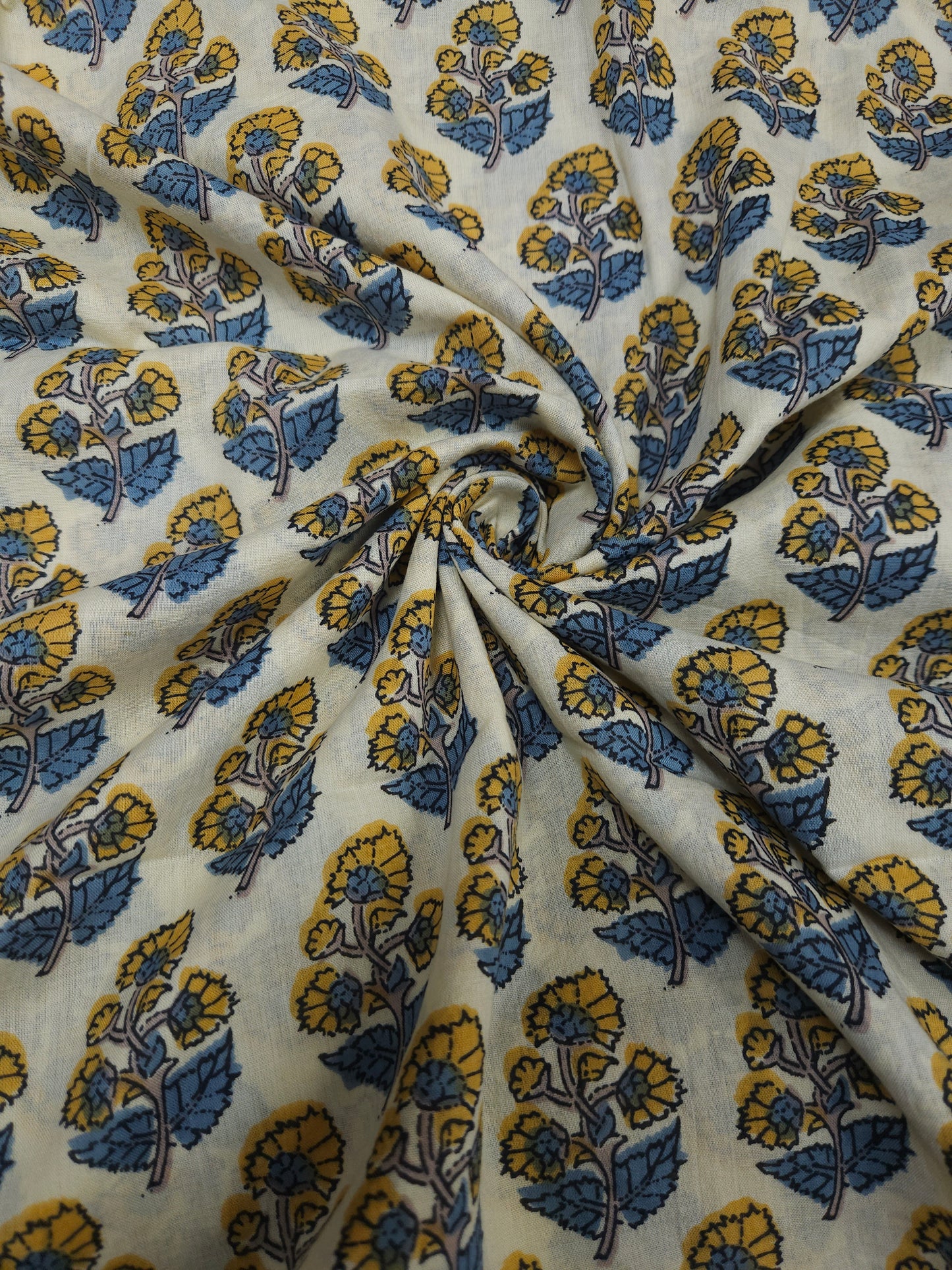 Premium Floral Cotton Suit Set with Cotton Jacquard Bottom