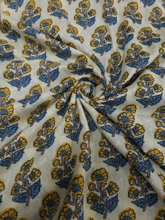 Premium Floral Cotton Suit Set with Cotton Jacquard Bottom