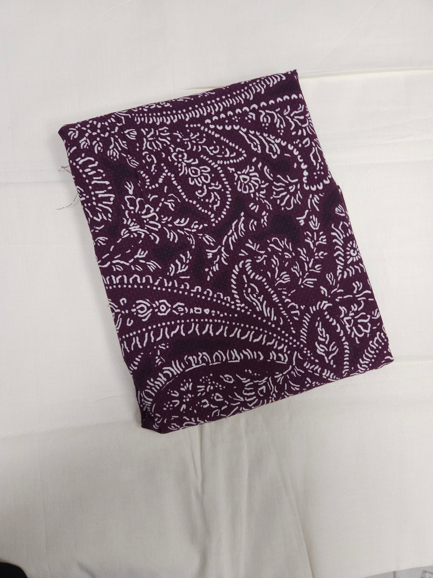 Premium Batik Printed Cotton Suit Set with Plain Bottom