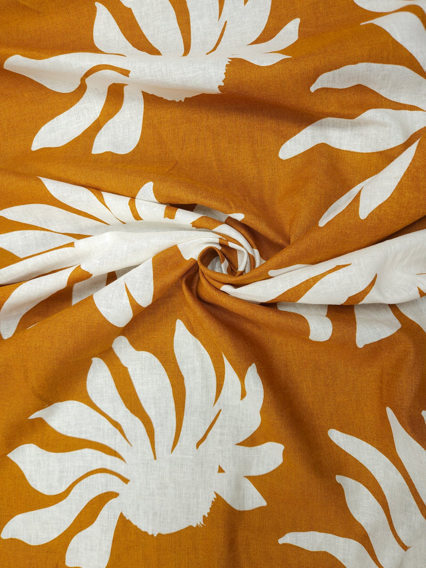 Sunset Bloom Pure Linen Fabric – 60 Inch Width
