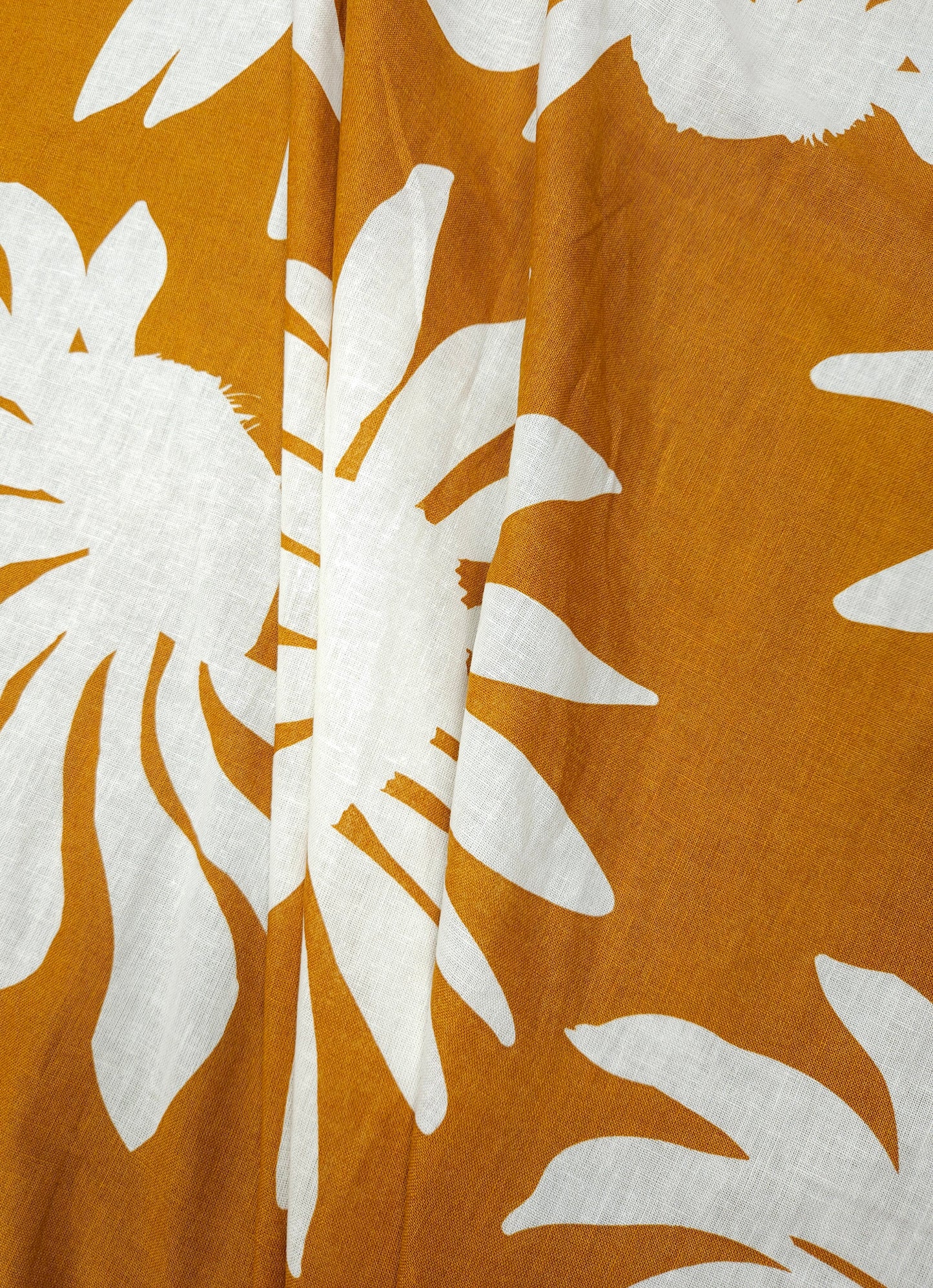Sunset Bloom Pure Linen Fabric – 60 Inch Width