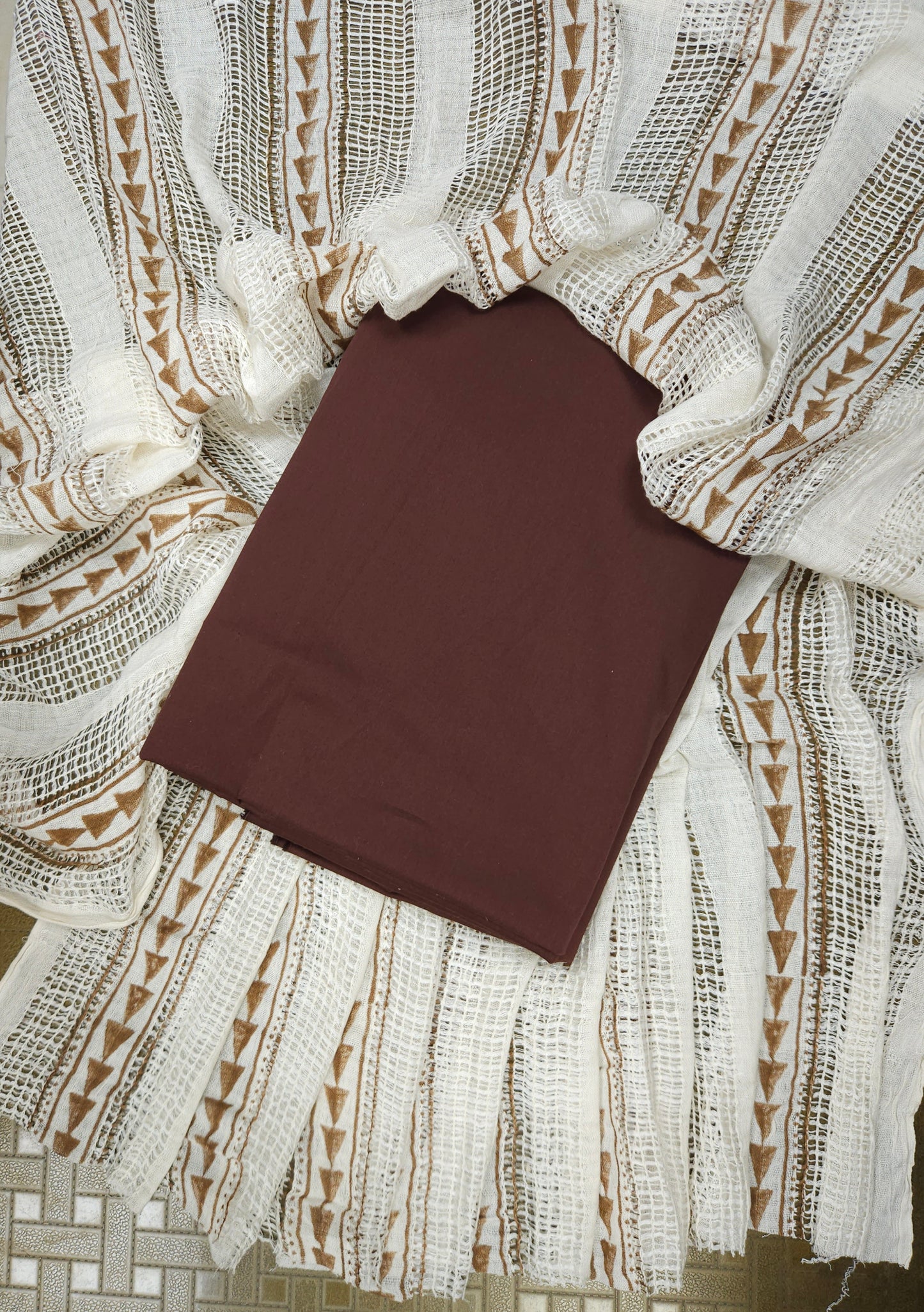 100% Cotton Lycra Suit Set with Maal Cotton Dupatta