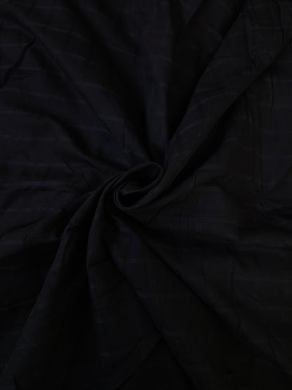 Black Polka Dot Cotton Linen All Over Suit with Self Cota Doria Cotton Dupatta