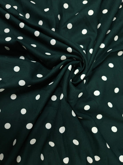 Premium Modal Rayon Polka Dot Fabric 60 Inch Width
