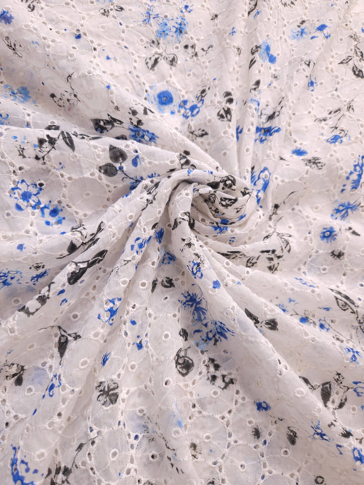Spring Blossom Imported Schiffli Fabric