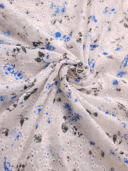 Spring Blossom Imported Schiffli Fabric