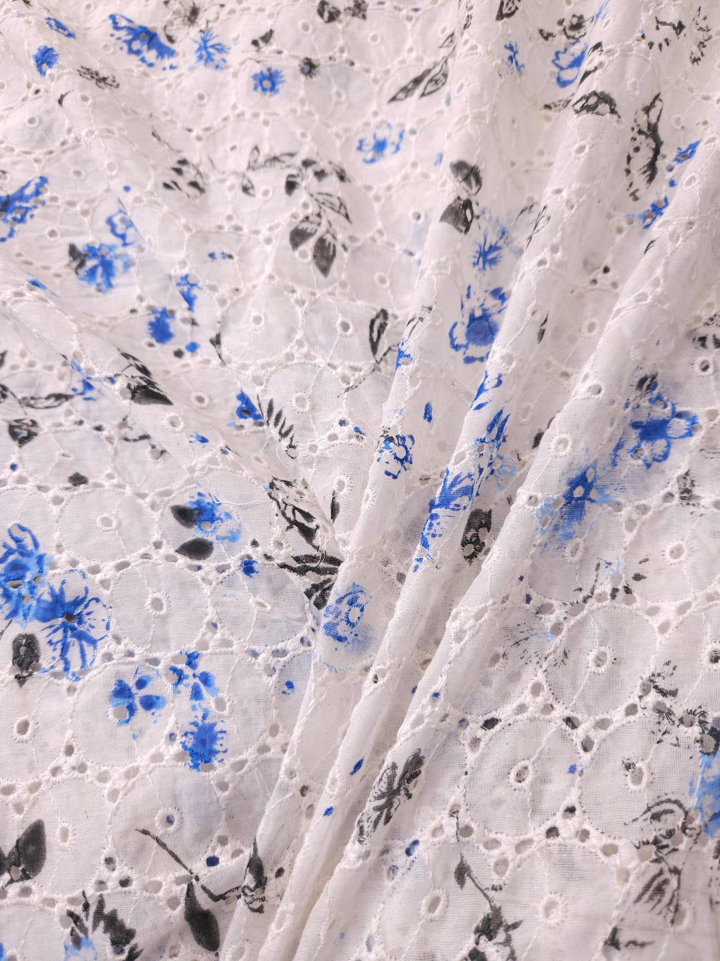 Spring Blossom Imported Schiffli Fabric