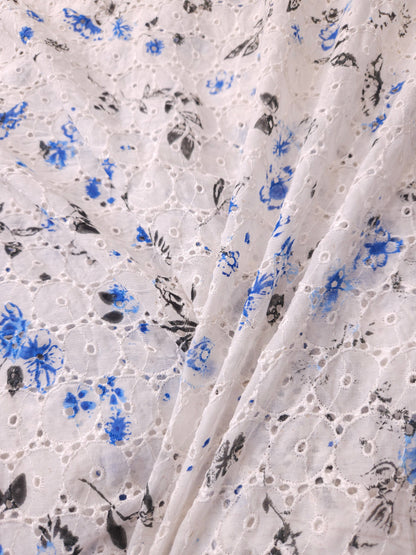 Spring Blossom Imported Schiffli Fabric