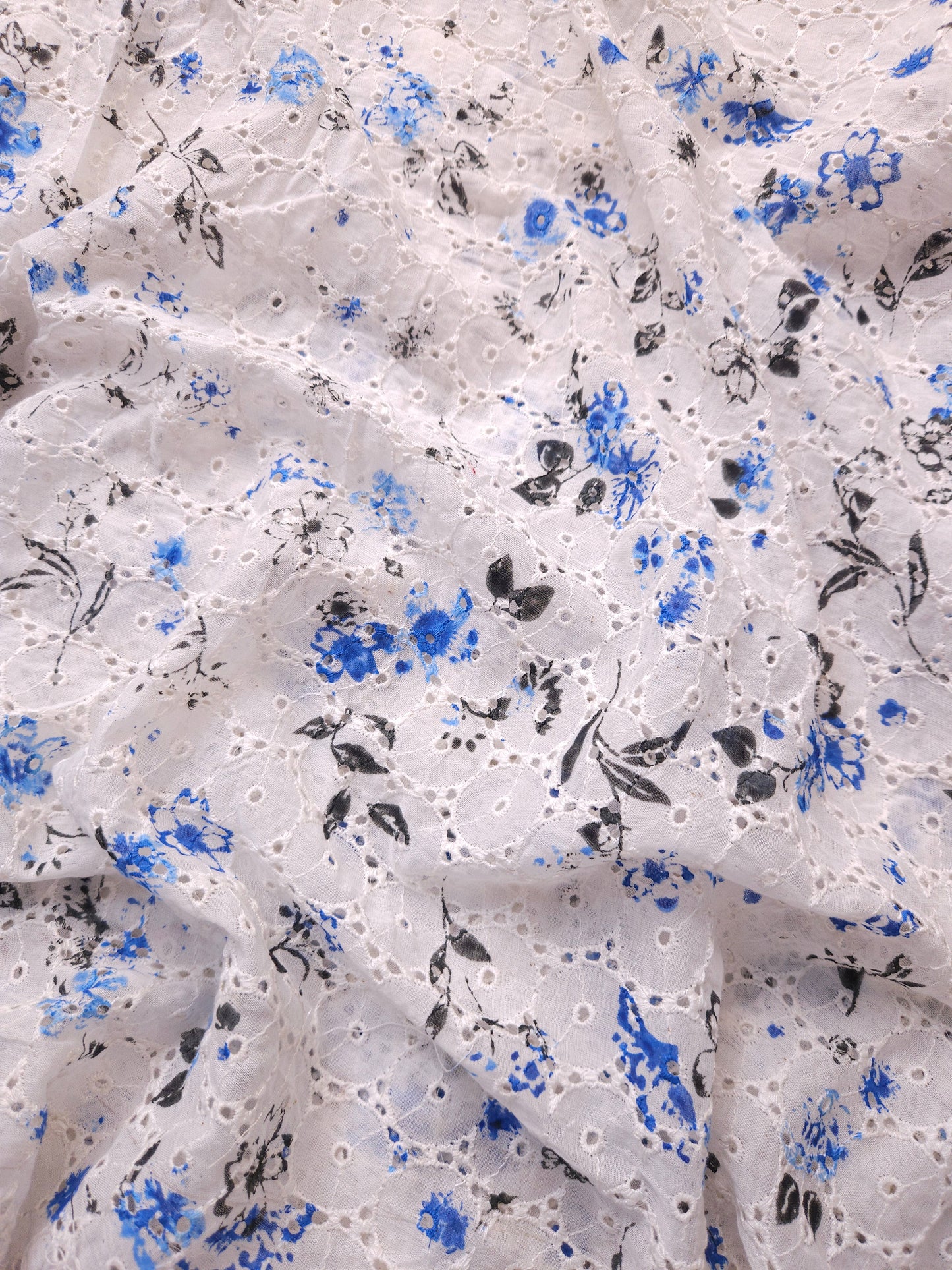 Spring Blossom Imported Schiffli Fabric