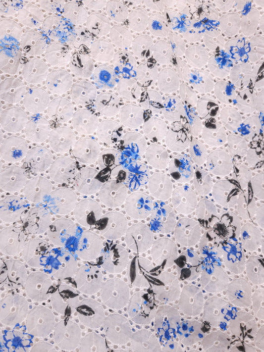 Spring Blossom Imported Schiffli All Over Fabric