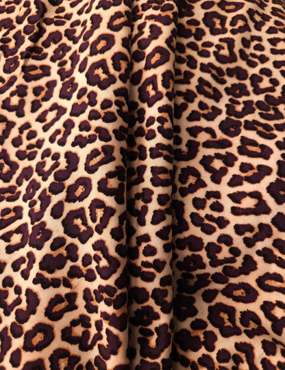 Golden Wildcat Printed Modal Rayon Fabric