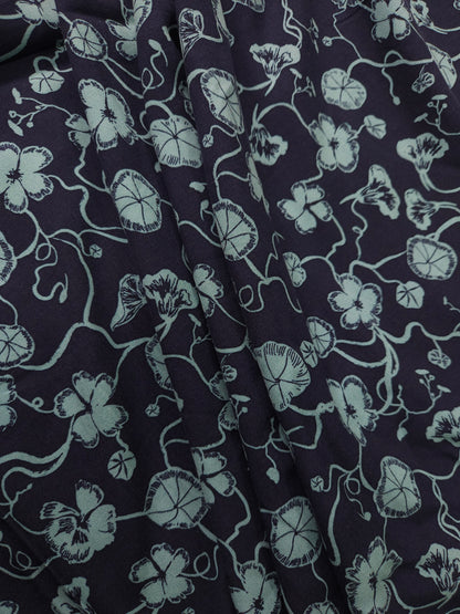 Twilight Bloom Printed Modal Rayon Fabric