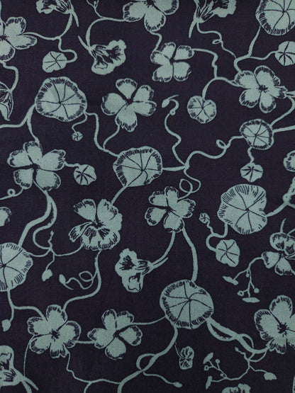 Twilight Bloom Printed Modal Rayon Fabric