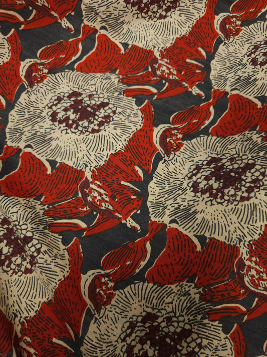 Vintage Blossom Print Cotton Fabric