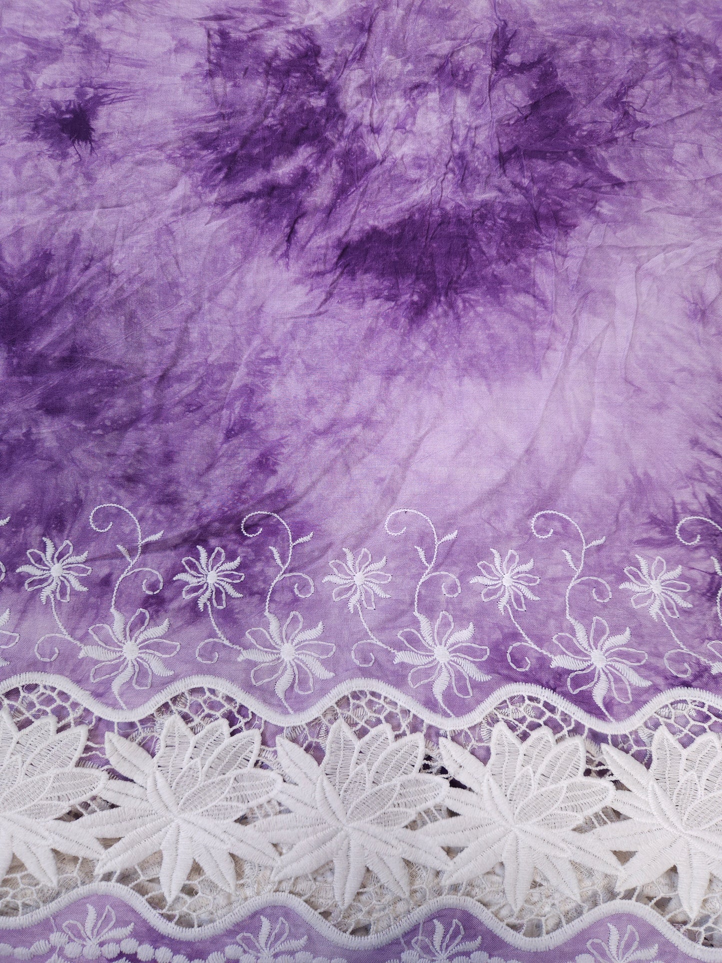 Lavender Tie Dye Modal Rayon Fabric