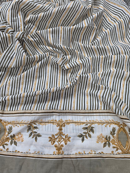 Vintage Blossom Designer Cotton Suit Set