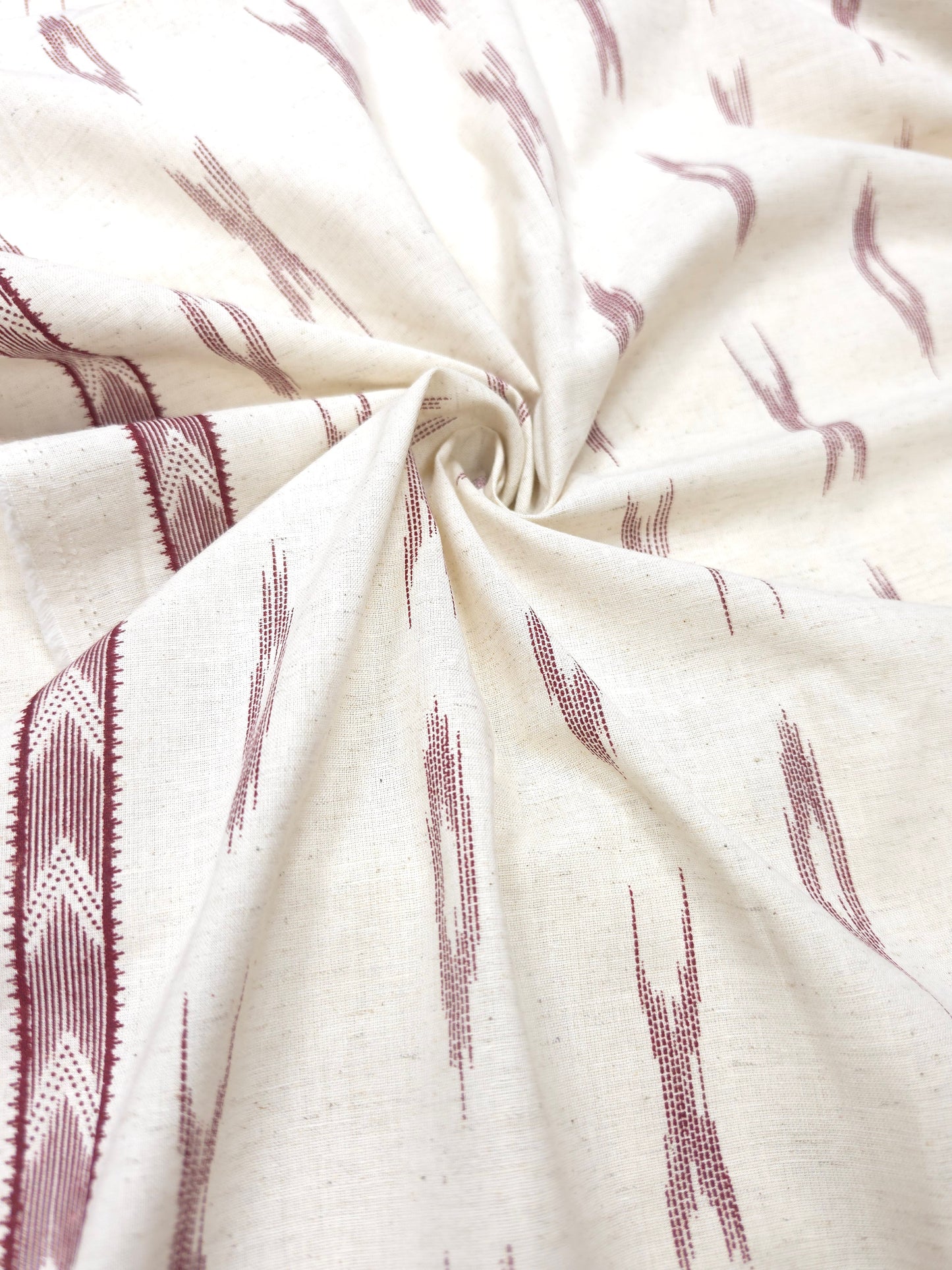 Heritage Weave Cotton Linen Suit Set with Kota Cotton Stole