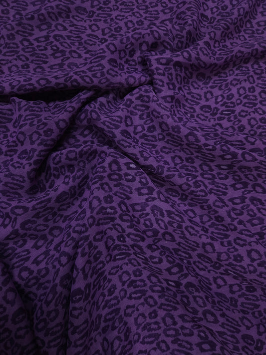 Wild Orchid Muslin Leopard Print Dupatta