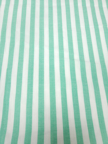 Mint Blossom Cotton Slub Printed Suit Set