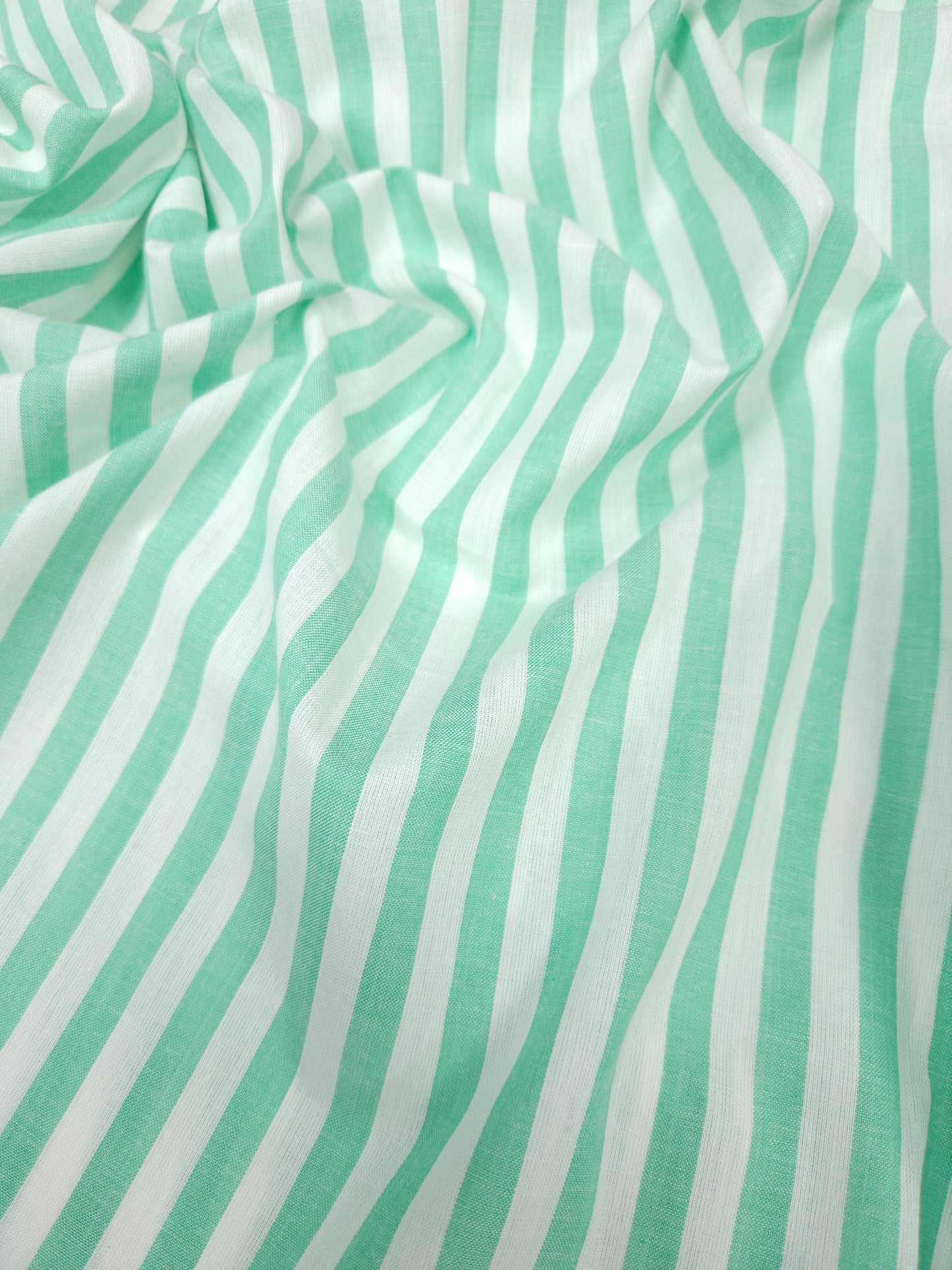 Mint Blossom Cotton Slub Printed Suit Set