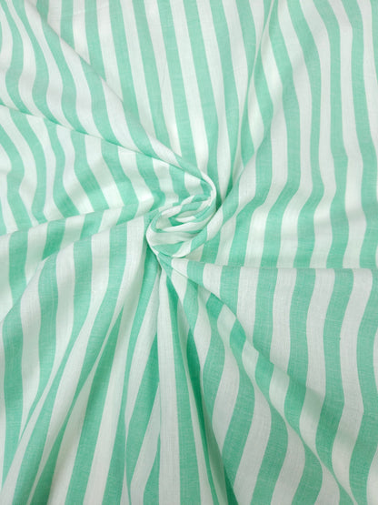 Mint Blossom Cotton Slub Printed Suit Set
