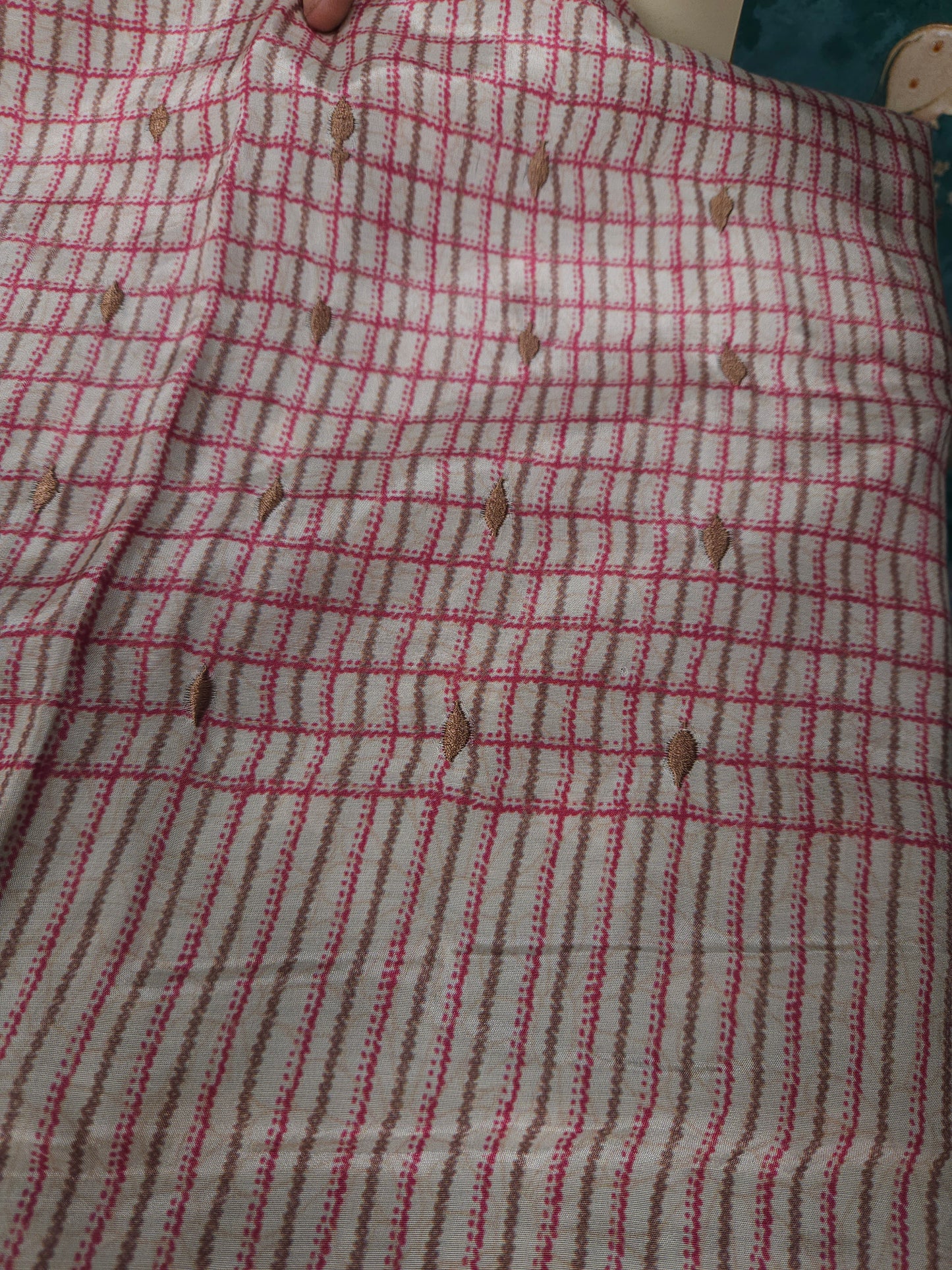 Olive Heritage Printed Cotton Suit Set Fabric with Cotton Muslin Dupatta (3-Piece)