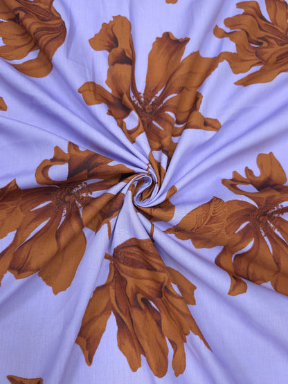 Cotton Poplin Floral Print Fabric