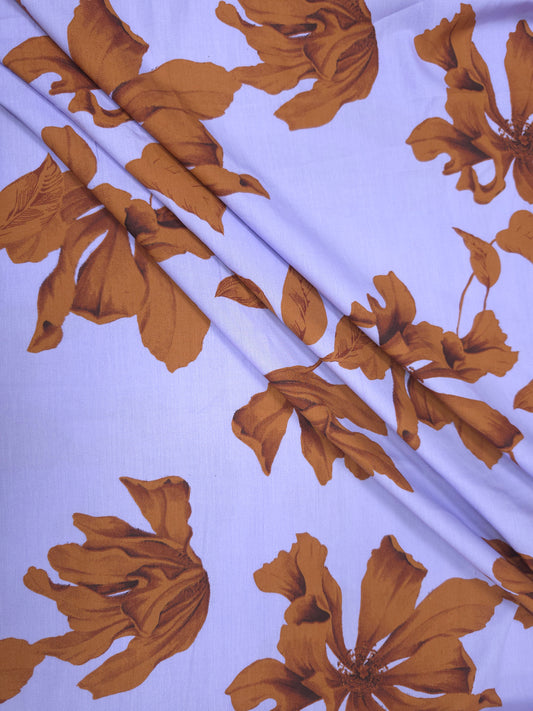 Cotton Poplin Floral Print Fabric